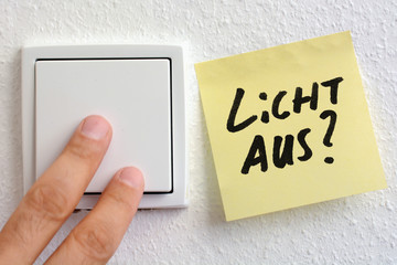 Zettel mit Erinnerung bei Alzheimer
