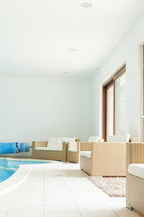 Room with swimming pool