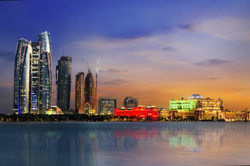 Abu Dhabi Skyline - obrazy, fototapety, plakaty
