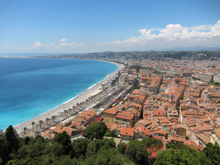Bright sunny day in the city of Nice