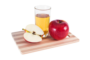 Apple juice and apples