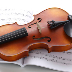 Fototapeta premium Violin and printed music
