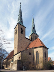 Fototapeta na wymiar St. Laurentius in Neuendettelsau