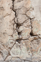 Crack on a wall