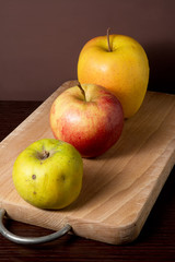 three types of apples