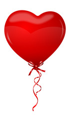 Herz Luftballon rot