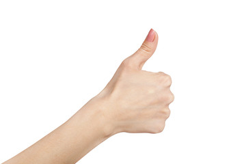 Thumb isolated on white