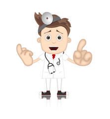 Friendly Ben Boy Doctor Doc Medicone Hospital Cartoon