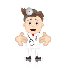 Friendly Ben Boy Doctor Doc Medicone Hospital Cartoon