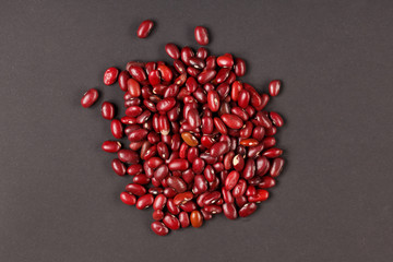 handful of beans view from above