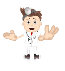 Friendly Ben Boy Doctor Doc Medicone Hospital Cartoon