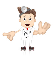 Friendly Ben Boy Doctor Doc Medicone Hospital Cartoon