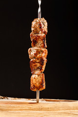 Barbecue shish kebab grilled meat bbq