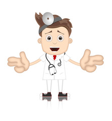 Friendly Ben Boy Doctor Doc Medicone Hospital Cartoon