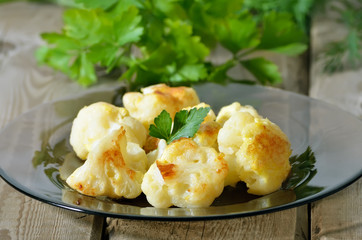 Baked cauliflower
