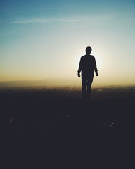 Silhouette of a man