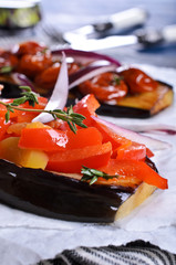 Eggplant with vegetables