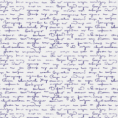 Seamless abstract handwritten text pattern - obrazy, fototapety, plakaty
