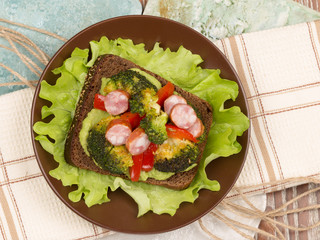 sandwich home in country style