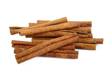 cinnamon stick spice isolated on white background