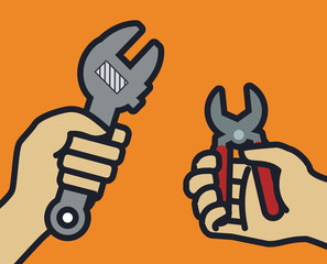 Tools design, vector illustration.