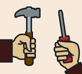 Tools design, vector illustration.