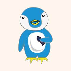 animal penguin cartoon theme elements