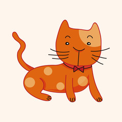 animal cat cartoon theme elements