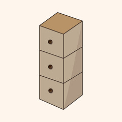 Obraz premium furniture cabinet theme elements