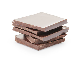 stack of fine milk chocolate
