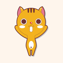 animal cat cartoon theme elements