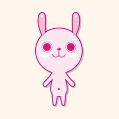 animal rabbit cartoon theme elements