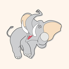 animal elephant cartoon theme elements