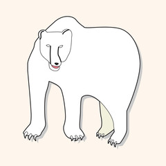animal polar bear cartoon theme elements