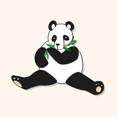 animal panda cartoon theme elements