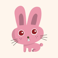 animal rabbit cartoon theme elements