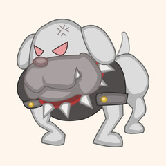 animal dog cartoon theme elements
