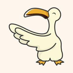 animal bird cartoon theme elements