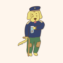 animal dog cartoon theme elements