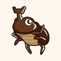 bug cartoon elements