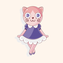 animal cat cartoon theme elements