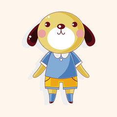 animal dog cartoon theme elements