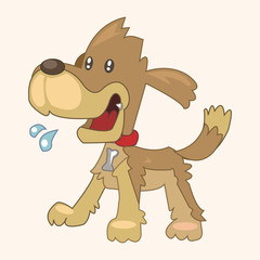 Obraz na płótnie Canvas animal dog cartoon theme elements