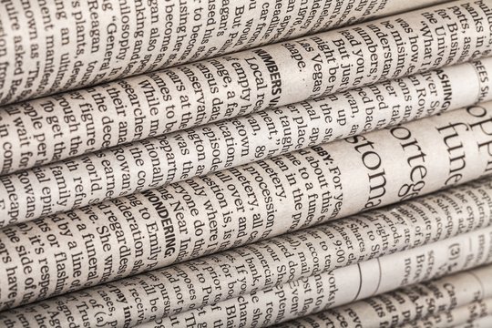 Text. A black and white background of English language