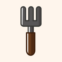 gardening shovel theme elements
