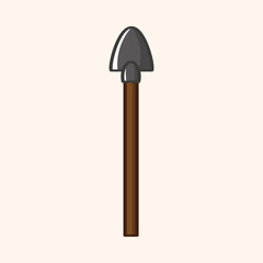 gardening shovel theme elements