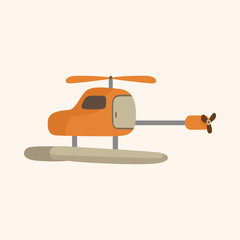 Naklejka premium transportation Helicopters theme elements
