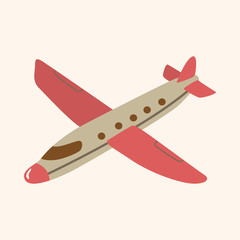 transportation airplane theme elements