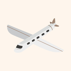 transportation airplane theme elements