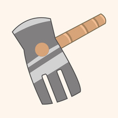 gardening shovel theme elements